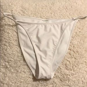 white bikini bottom